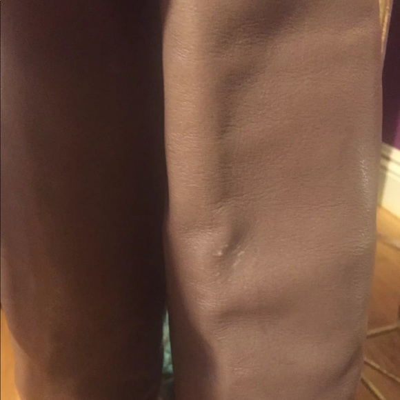 FENDI leather light brown knee high boots - Picture 6 of 8